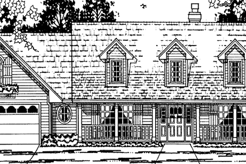 Dream House Plan - Country Exterior - Front Elevation Plan #42-706