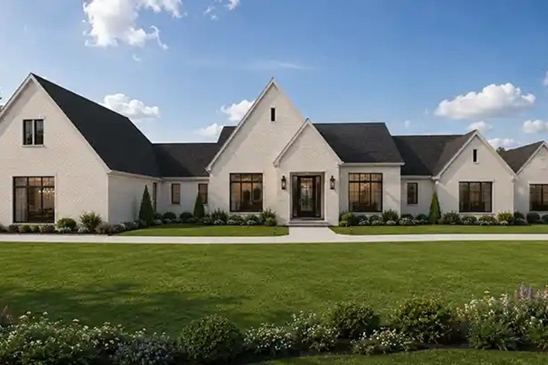 Architectural House Design - Exterior - Front Elevation 2 for Modern House Plan #1116-52 - 5 bed, 5.5 bath