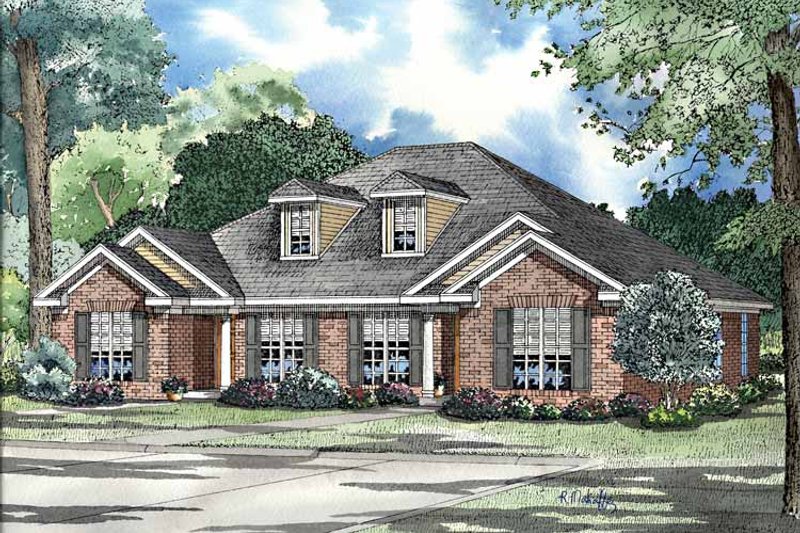 Home Plan - Colonial Exterior - Front Elevation Plan #17-3161