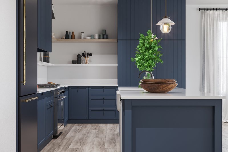 House Blueprint - Interior - Kitchen for Modern House Plan #23-2780 - 2 bed, 2 bath