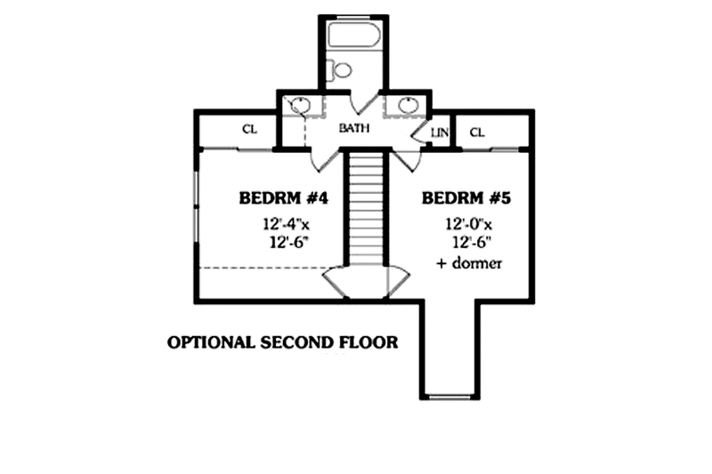Architectural House Design - Floor Plan - Other Floor for Colonial House Plan #314-274 - 3 bed, 2.5 bath