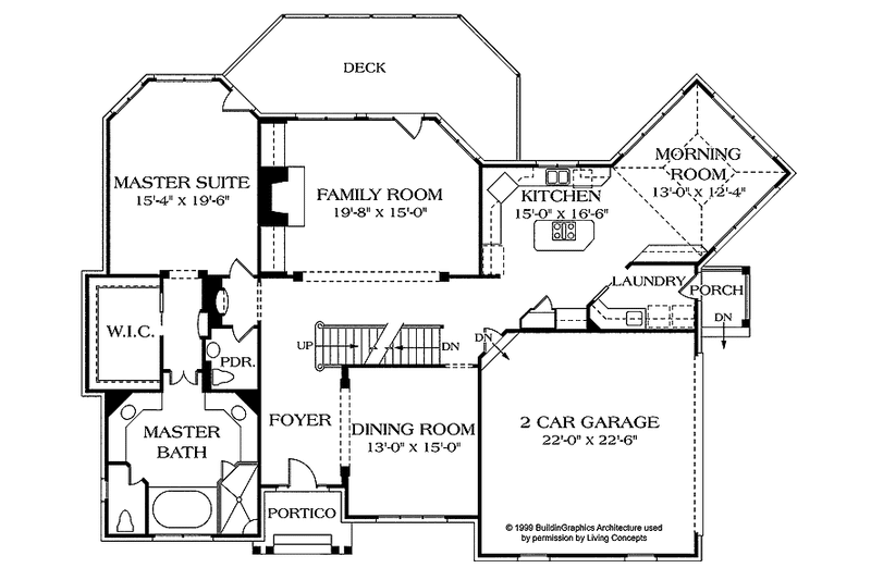 Dream House Plan - Floor Plan - Main Floor for European House Plan #453-315 - 5 bed, 4.5 bath