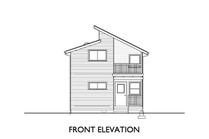 Exterior - Other Elevation 1 for Modern House Plan #890-5 - 3 bed, 1.5 bath