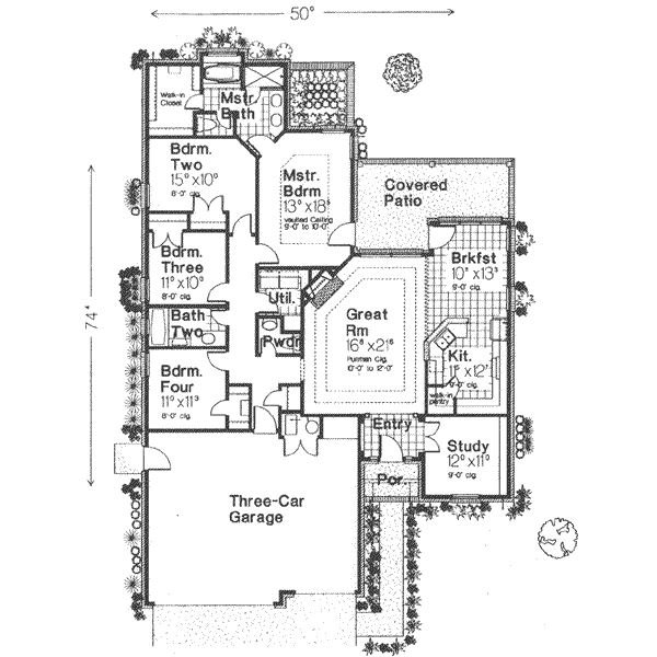 European Floor Plan - Main Floor Plan #310-397