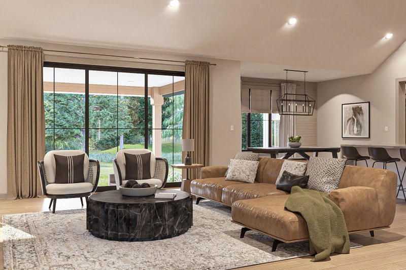 Home Plan - Interior - Family Room 1 for Modern House Plan #455-354 - 3 bed, 2.5 bath