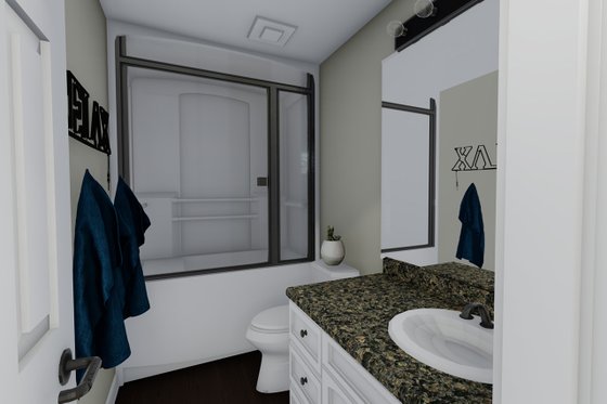 Interior - Master Bathroom for Ranch House Plan #1060-3 - 2 bed, 1 bath
