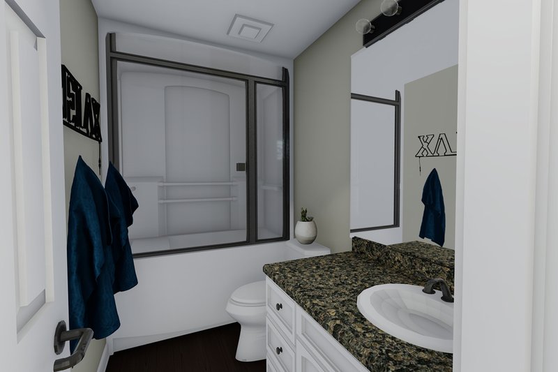 Dream House Plan - Interior - Master Bathroom for Ranch House Plan #1060-3 - 2 bed, 1 bath