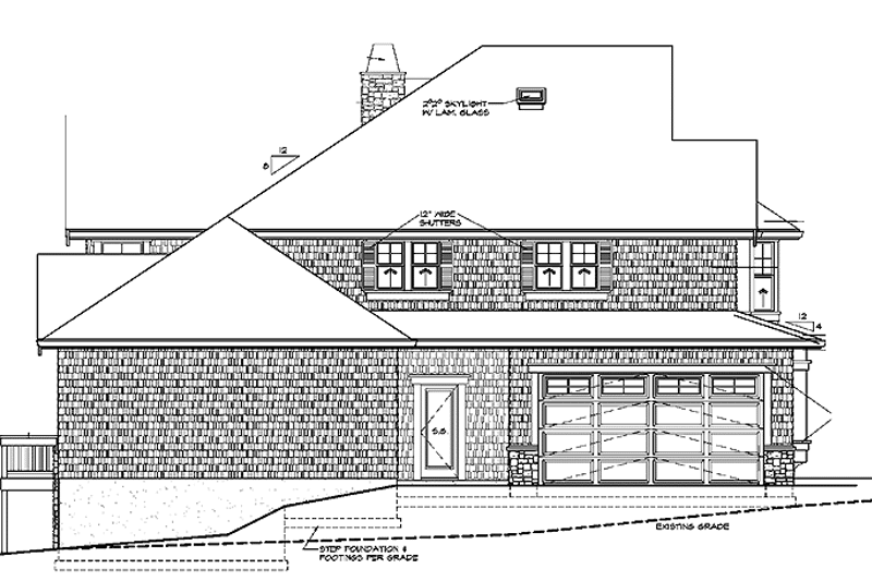 Dream House Plan - Exterior - Other Elevation for Craftsman House Plan #132-335 - 4 bed, 3.5 bath