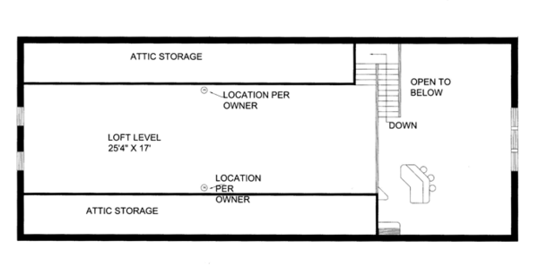 House Design - Contemporary Floor Plan - Upper Floor Plan #117-855