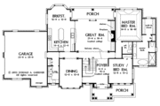 Traditional Style House Plan - 4 Beds 3.5 Baths 3152 Sq/Ft Plan #929-696 