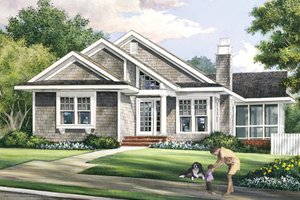 Home Plan - Bungalow Exterior - Front Elevation Plan #137-360