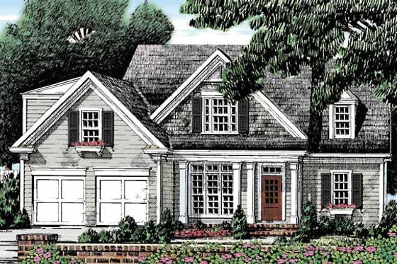 Exterior - Front Elevation 3 for Country House Plan #927-471 - 3 bed, 2.5 bath