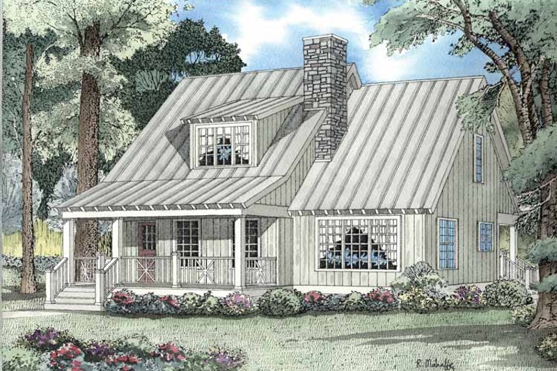 Home Plan - Country Exterior - Front Elevation Plan #17-3089