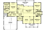 Farmhouse Style House Plan - 3 Beds 2 Baths 1706 Sq/Ft Plan #430-221 