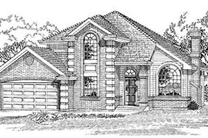 European Exterior - Front Elevation Plan #47-269