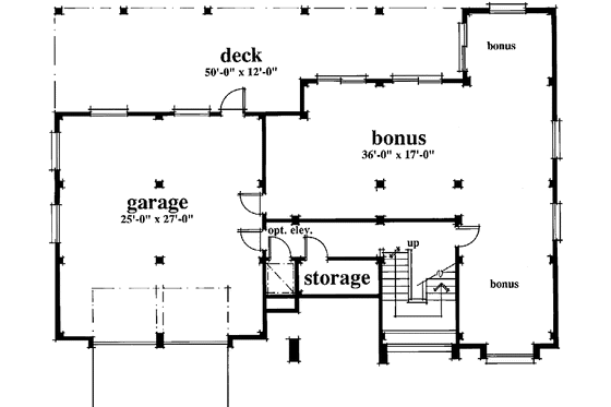 Floor Plan - Lower Floor for Country House Plan #930-33 - 3 bed, 3.5 bath