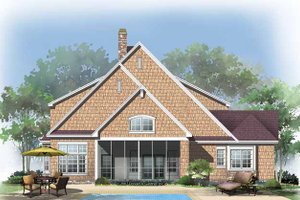 Exterior - Rear Elevation for Craftsman House Plan #929-871 - 5 bed, 4 bath