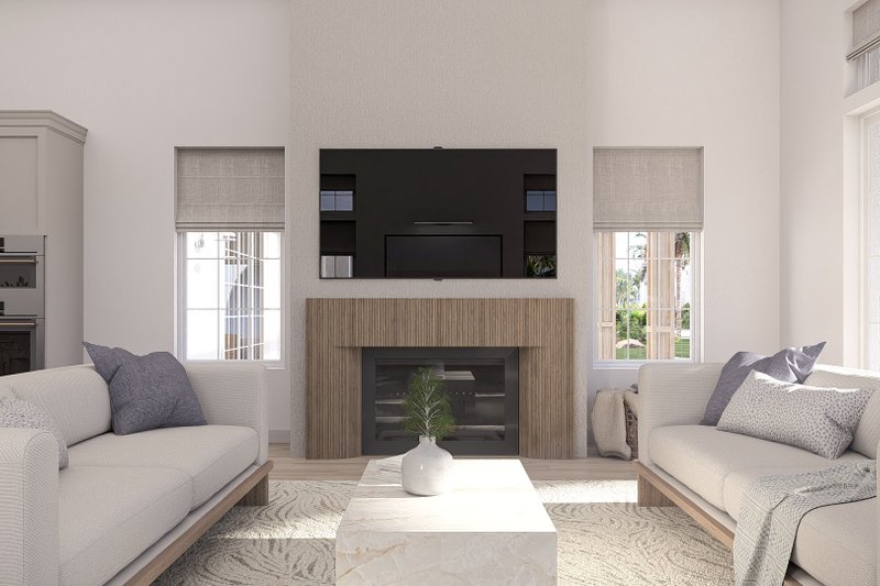 House Blueprint - Interior - Family Room for Beach House Plan #455-751 - 3 bed, 2.5 bath