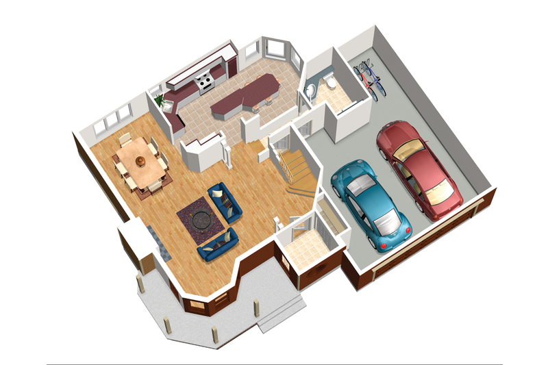 Home Plan - Floor Plan - Main Floor 1 for Victorian House Plan #25-4671 - 3 bed, 1 bath