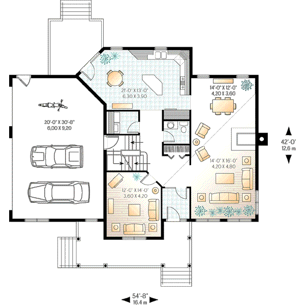 Dream House Plan - Traditional Floor Plan - Main Floor Plan #23-378