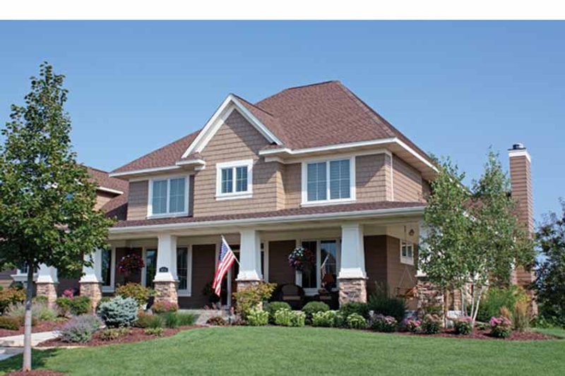 Home Plan - Exterior - Front Elevation 3 for Country House Plan #51-1122 - 4 bed, 3.5 bath