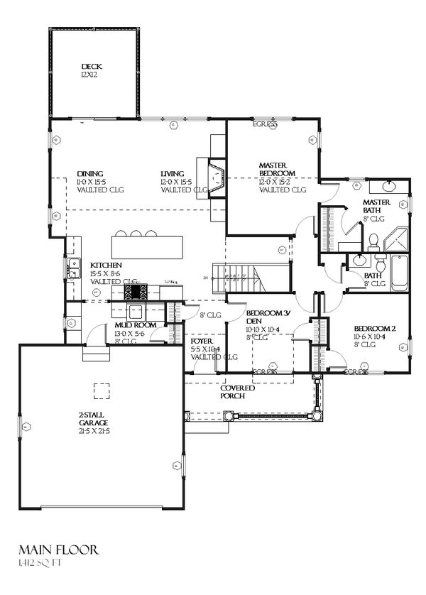 Traditional Style House Plan - 4 Beds 3 Baths 2228 Sq Ft Plan #901-42 