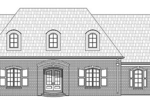 Exterior - Front Elevation 3 for European House Plan #932-28 - 5 bed, 6 bath