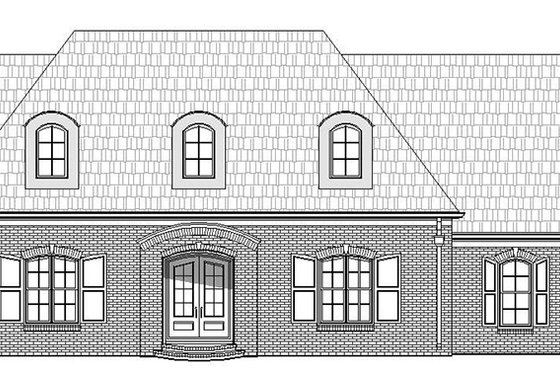 Exterior - Front Elevation 3 for European House Plan #932-28 - 5 bed, 6 bath
