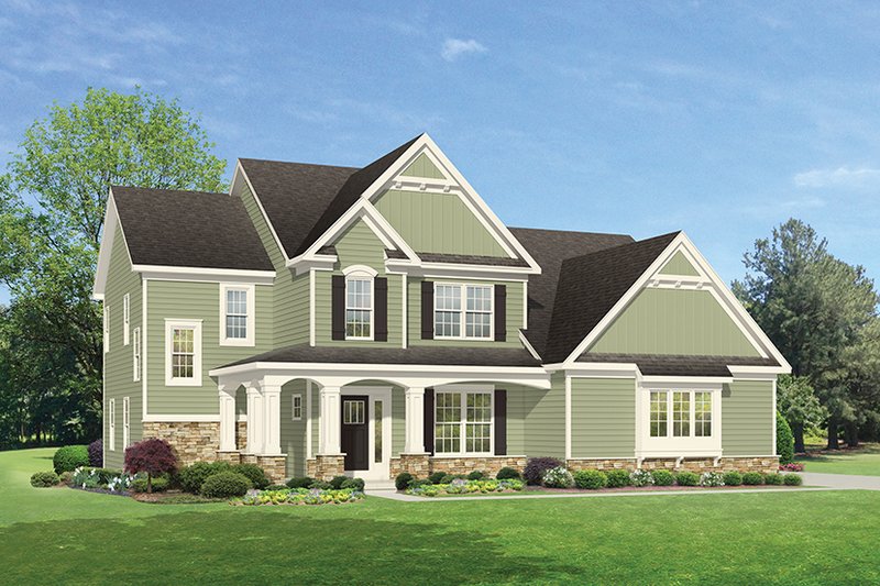 Dream House Plan - Traditional Exterior - Front Elevation Plan #1010-134