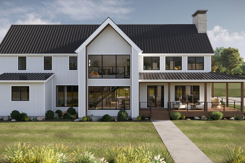 Dream House Plan - Barndominium Exterior - Front Elevation Plan #455-697