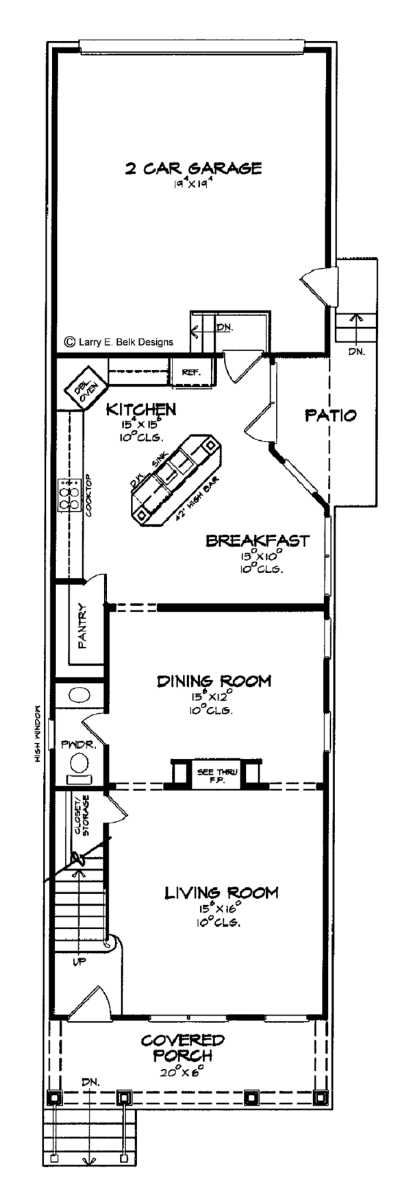 Home Plan - Country Floor Plan - Main Floor Plan #952-263