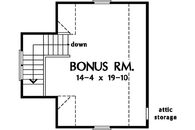 Home Plan - Floor Plan - Upper Floor for Country House Plan #929-266 - 3 bed, 2 bath