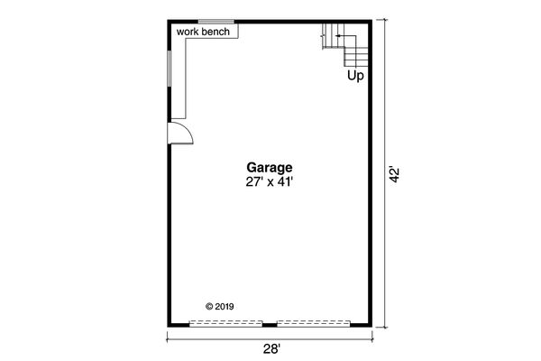 Country Floor Plan - Main Floor Plan #124-1145