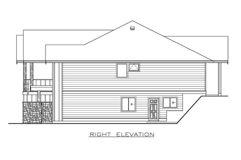 Dream House Plan - Exterior - Other Elevation 1 for Craftsman House Plan #1100-141 - 3 bed, 2 bath