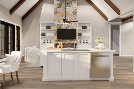 Interior - Kitchen 1 for European House Plan #17-3387 - 4 bed, 3 bath