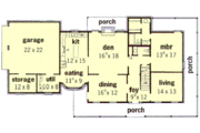 Country Style House Plan - 3 Beds 2.5 Baths 2239 Sq/Ft Plan #16-210 