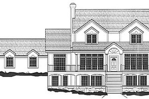 Traditional Exterior - Front Elevation Plan #67-406