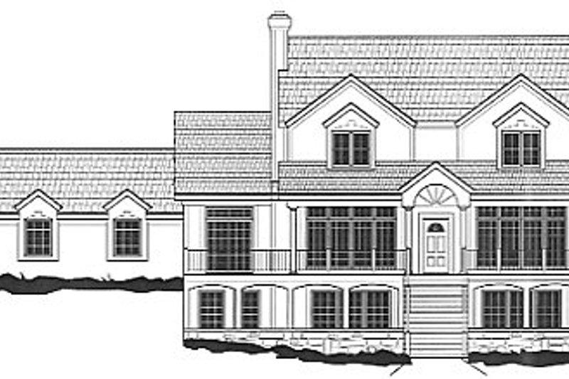 Traditional Style House Plan - 3 Beds 3 Baths 2487 Sq/Ft Plan #67-406