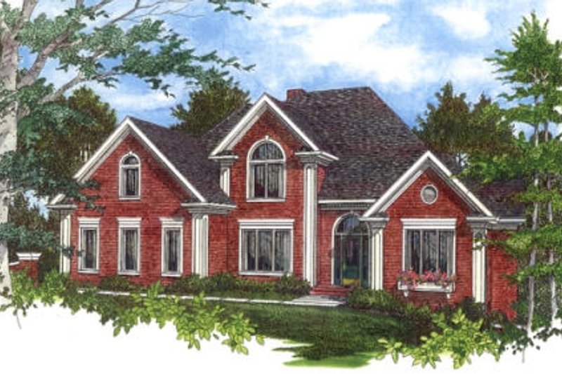 Dream House Plan - Southern Exterior - Front Elevation Plan #56-218