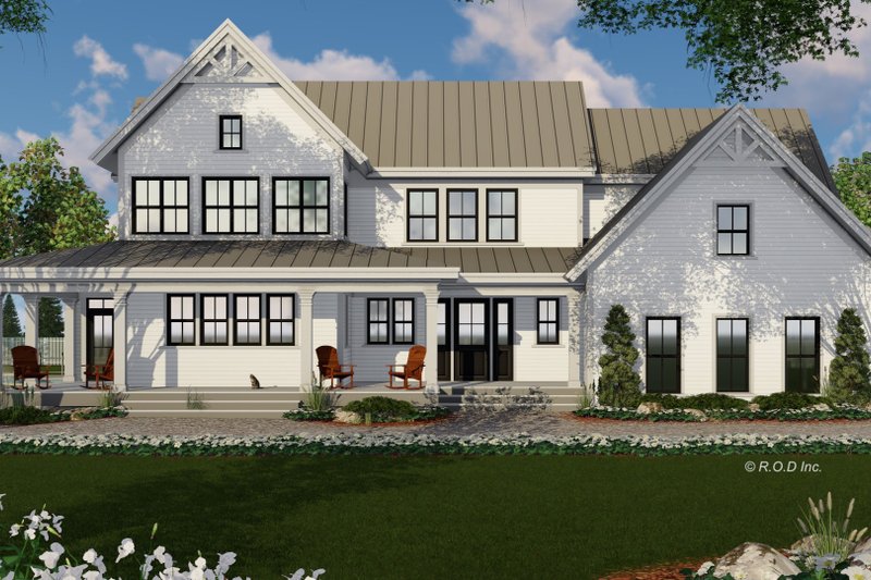 Dream House Plan - Exterior - Front Elevation 3 for Farmhouse House Plan #51-1564 - 4 bed, 3.5 bath