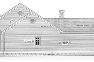 Exterior - Other Elevation 1 for Southern House Plan #406-285 - 3 bed, 2.5 bath