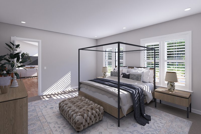 House Plan Design - Interior - Master Bedroom 1 for Barndominium House Plan #1060-292 - 3 bed, 3.5 bath