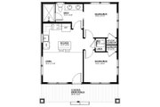 Craftsman Style House Plan - 2 Beds 1 Baths 689 Sq/Ft Plan #895-150 