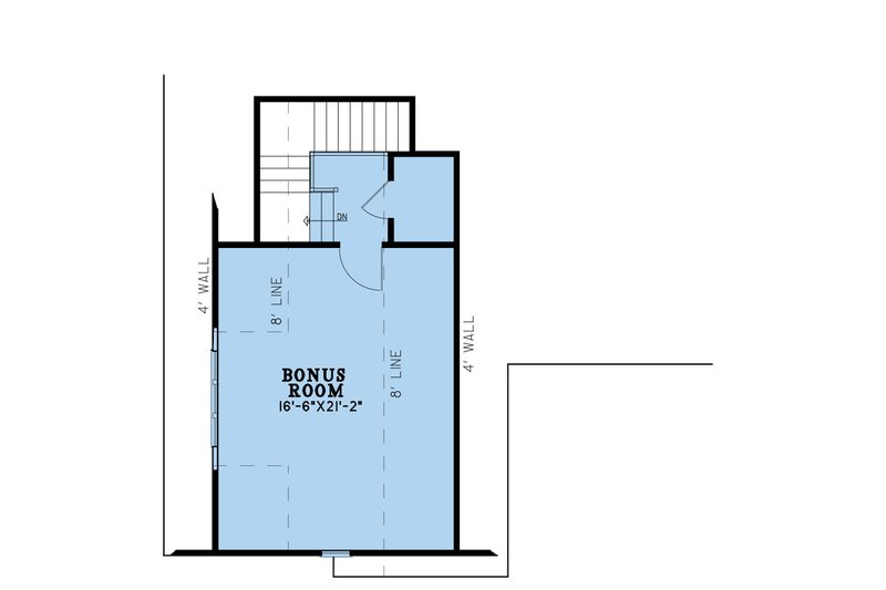 House Blueprint - Floor Plan - Upper Floor for Cottage House Plan #923-263 - 3 bed, 2 bath