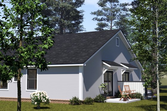 Exterior - Other Elevation for Cottage House Plan #513-2340 - 2 bed, 2 bath