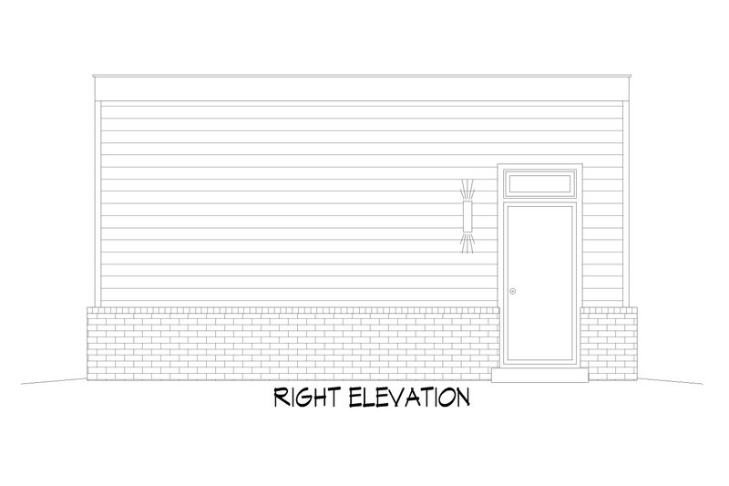 Architectural House Design - Exterior - Other Elevation 1 for Colonial House Plan #932-1161, 0 bath
