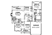 Traditional Style House Plan - 4 Beds 4 Baths 3073 Sq/Ft Plan #20-1678 