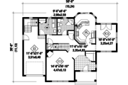 Country Style House Plan - 3 Beds 2 Baths 2249 Sq/Ft Plan #25-4709 