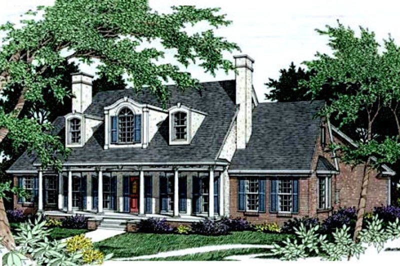 House Plan Design - European Exterior - Front Elevation Plan #406-174