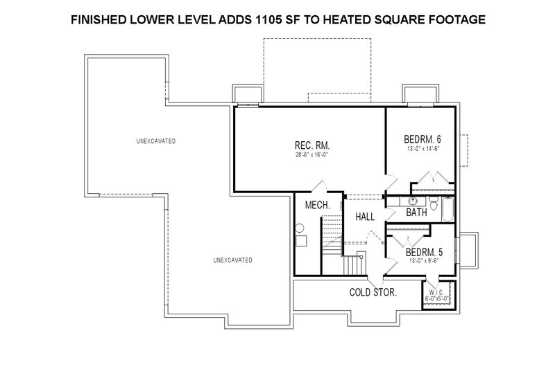 Dream House Plan - Optional Finished Basement